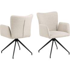 Zwart Keukenstoelen AC Design Furniture Eetkamerstoel Beige