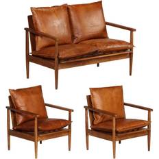 Sofagrupper Sofaer vidaXL 3 dele Sofa