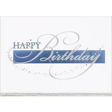 Jam Paper Blank Birthday Card Sets Happy Birthday Deckle Edge 25/Pack