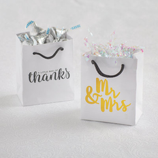 Cheap Gift Bags Fun Express Mini mr. & mrs. gift bags, party supplies, 24 pieces