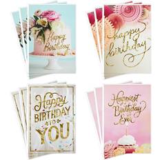 Hällmark Birthday Cards Assortment, Balloons, Cake, Flowers 12.0 ea