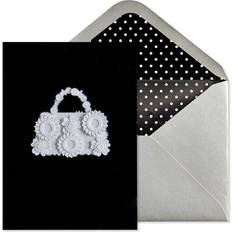 Bianco Biglietti & Inviti White Flower Handbag Birthday Card