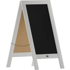 White Notice Boards Flash Furniture Canterbury 40" White A-Frame Magnetic Sign Notice Board