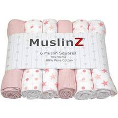 Baby Muslin Squares Burp Cloths 6-pack