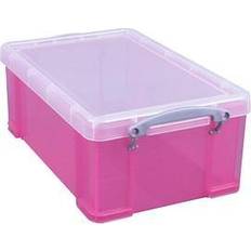 Really Useful Box Aufbewahrungsbox 9,0 l 39,5 x 25,5 x 15,5 cm transparent pink Opbevaringsboks