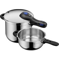 WMF Runde Trykkogere WMF Trykkoger PERFECT PLUS 6,5 l 3 l 2 stk rustfrit stål