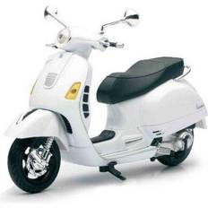 Elmotorcykel barn New Ray Vespa GTS 300 Super Die Cast Replica Model White