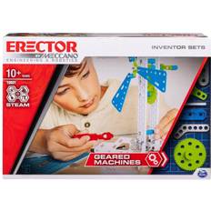 Meccano Erector, Set 3, Geared Machines S.T.E.A.M. Building Kit with Moving Parts, for Ages 10 & Up