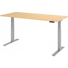 Hammerbacher WxD 1800 x 800 mm Maple Aluminium Silver Writing Desk