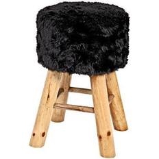 Noir Tabourets Rond 45 cm Tabouret