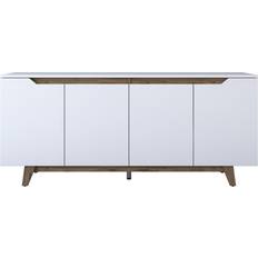 Marron Tables Console Acer Buffet Bas MENZZO Targita 180 x 78.6 cm Table Console