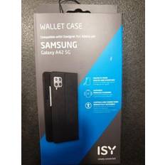 ISY ISC-3113, Bookcover, Samsung, Galaxy A42, Schwarz