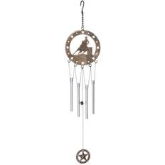 Black Screenings Tough-1 Wind Chime With Equine Motif Barrel