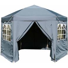Airwave 3.5M Hexagonal Pop Up Gazebo with 6