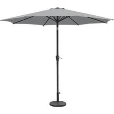 Samuel Alexander Redwood 2.7M Wind Up Parasol With Steel Shaft - Grey