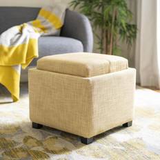 Gold Stools Safavieh Harrison Single Pouffe