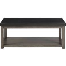 Black rectangle coffee table Picket House Furnishings Graham Rectangle Coffee Table