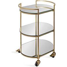 Gold bar cart Kate and Laurel Vasseur Modern Bar Cart Trolley Table