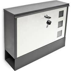 Letterboxes on sale Relaxdays Modern Two Coloured Mailbox Letterbox