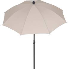 Siena Garden City Mittelstockschirm anthrazit/Natur 180cm