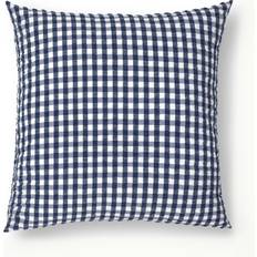 Juna Bæk & Bølge 50x60 cm Azul Oscuro-Blanco Funda de almohada Azul, Blanco
