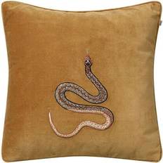 Chhatwal & Jonsson Embroidered Cobra 50x50 cm Masala Yellow Cushion Cover Yellow (50x50cm)