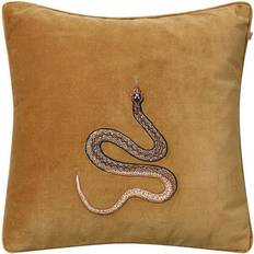 Chhatwal & Jonsson Embroidered Cobra Kuddöverdrag Gul (50x50cm)