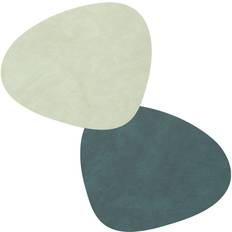 Lind DNA Nupo Coaster Curve Reversible 1 pcs Dark Green-Olive Green Place Mat Green