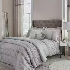 Viscose Textiles Catherine Lansfield Sequin Cluster King Duvet Cover Silver, Grey
