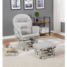 Nursery glider and ottoman Naomi Home Glider and Ottoman Set Nursery Glider