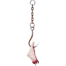 Rot Haken & Aufhänger Bloody Foot on Hook Decoration Red/Brown