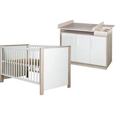 Ensembles de meubles Roba Chambre Bébé Duo Olaf 70x140 cm Commode À Langer Large