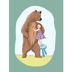 Bruna Tavlor & Posters Barnrum Komar Wandbild Lili and Bear