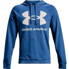 Men's under armour hoodie Under Armour Men's Rival Fleece Big Logo Hoodie - Blue