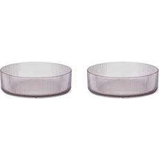 Violetti Lautaset ja Kulhot Liewood 2-Pack Joel Bowls Misty Lilac One Size Purple