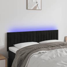 vidaXL LED sammet Sänggavel