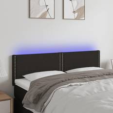 vidaXL LED tyg Sänggavel