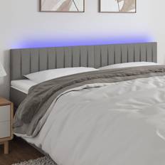 vidaXL À LED Meuble De Chambre À Coucher Accessoire Double 200x5x78/88 cm Tête de lit