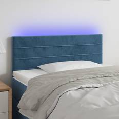 vidaXL LED mörkblå Sänggavel