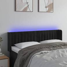 vidaXL LED sammet Sänggavel