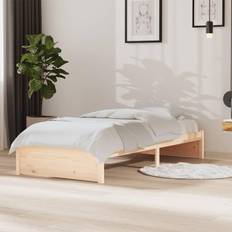 vidaXL Bedframe Massief Hout 90x190 cm