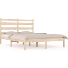 vidaXL brown, 200 Solid Wood Pine Bed Frame
