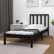 vidaXL 75x190 Small Single massivt fyrretræ Sengeramme