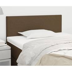 vidaXL mörkbrun 90x5x78/88 tyg Sänggavel