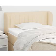 Senge & Madrasser vidaXL stof cremefarvet Sengegavl