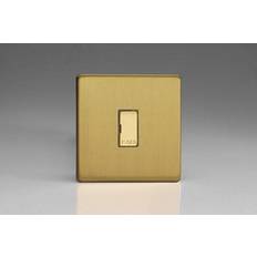 Switches Varilight 13A Unswitched Fused Spur Brushed Brass