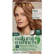 Clairol natural instincts Clairol natural instincts 7rg dark rose gold blonde hair