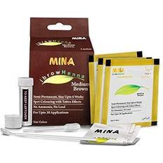 MINA ibrow Henna Medium Brown regular Pack for Hair Coloring