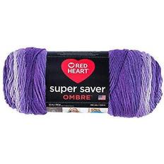 Purple Yarn Red heart super saver ombre yarn-violet -e305-3969