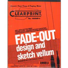 Transparent Paper Fade-Out Design and Sketch Vellum Grid Pad 4 x 4 8 1 2 in. x 11 in. pad of 50